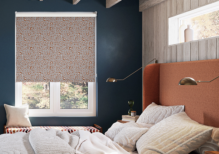 Leopard Luxe, Rust - Roller Blind - Image 3